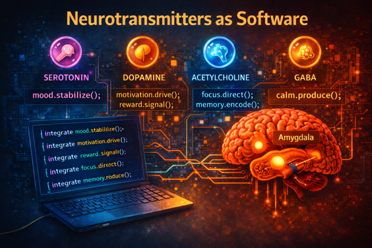 Neurotransmitters as Software: How Living Hardware Rewrites Itself